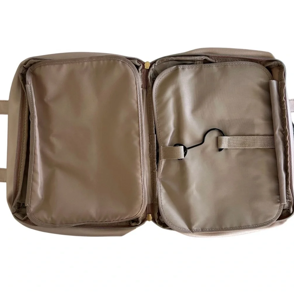 MATEIN Women’s Travel Toiletry Bag Faux Leather Look Pink‎ Sheen Hanging Storage